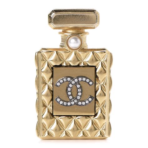 chanel perfume bottle brooch